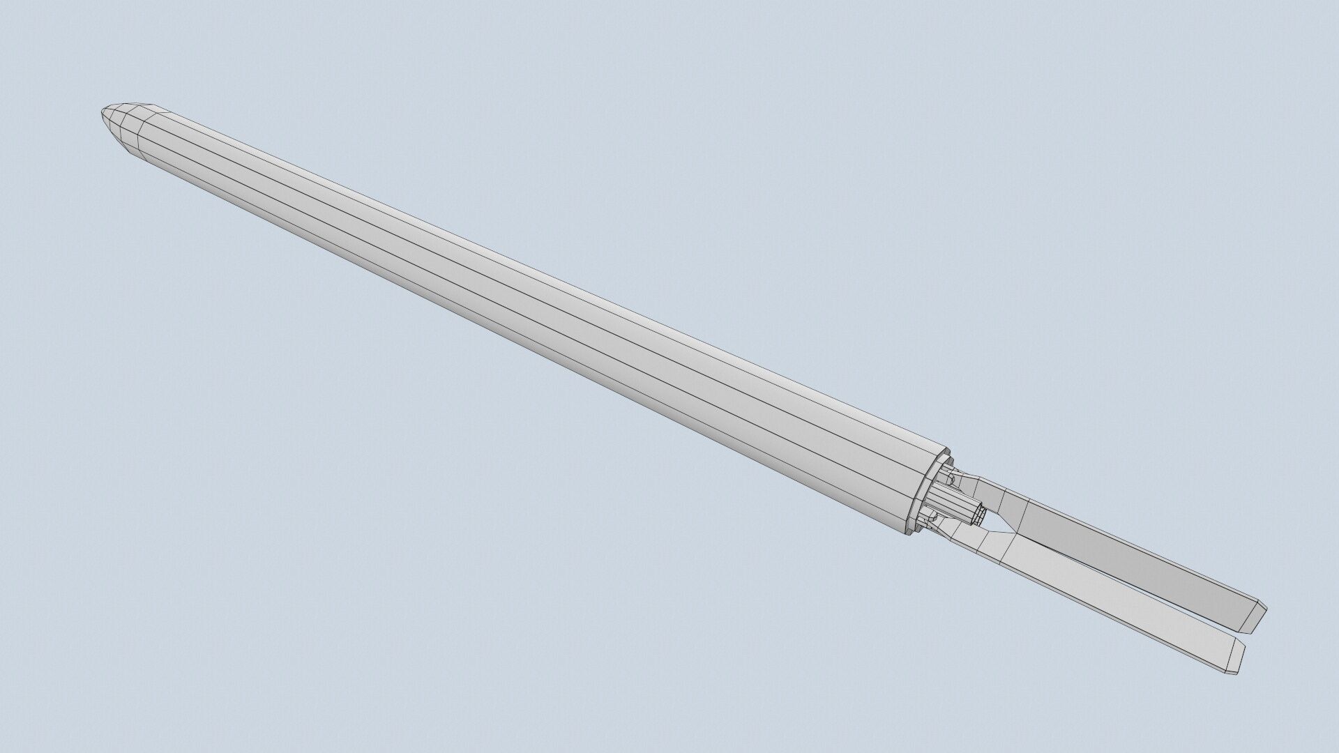 XM-157 Launcher With 70mm Missile Low-poly 3D model_19