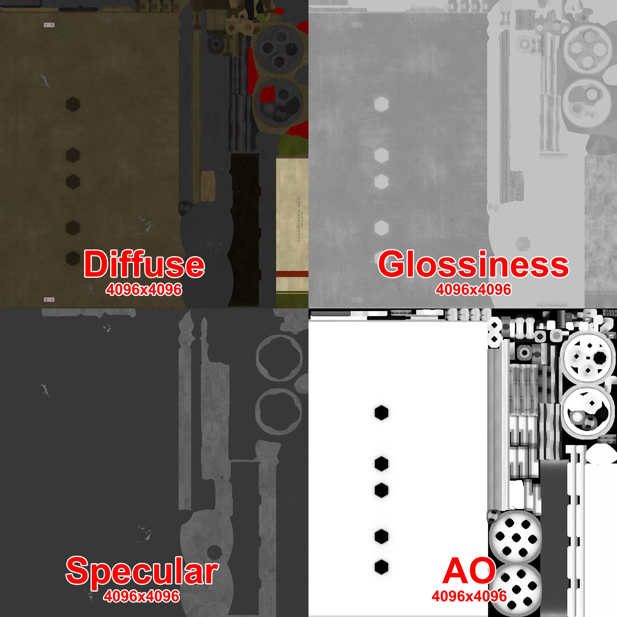 XM-157 Launcher With 70mm Missile Low-poly 3D model_23