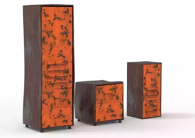 METAL CABINET-DAMAGED