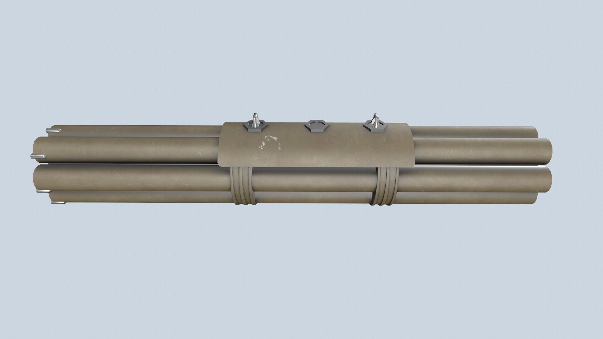 XM-158 Launcher With 70mm Missile Low-poly 3D model_6