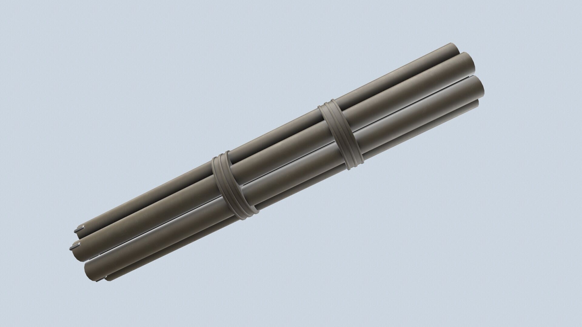 XM-158 Launcher With 70mm Missile Low-poly 3D model_5