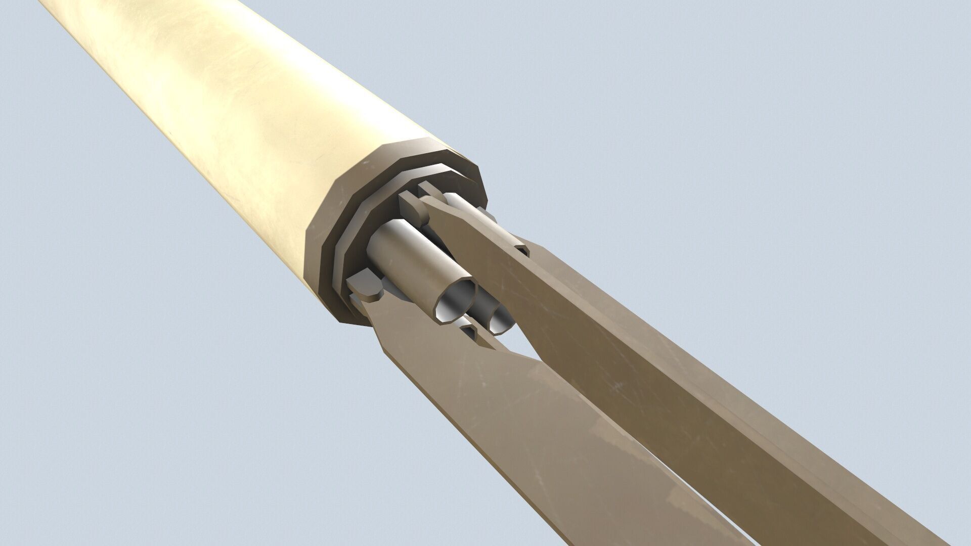 XM-158 Launcher With 70mm Missile Low-poly 3D model_10