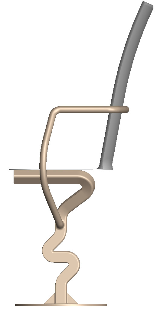 modern chair 2 - armg 3D print model_4