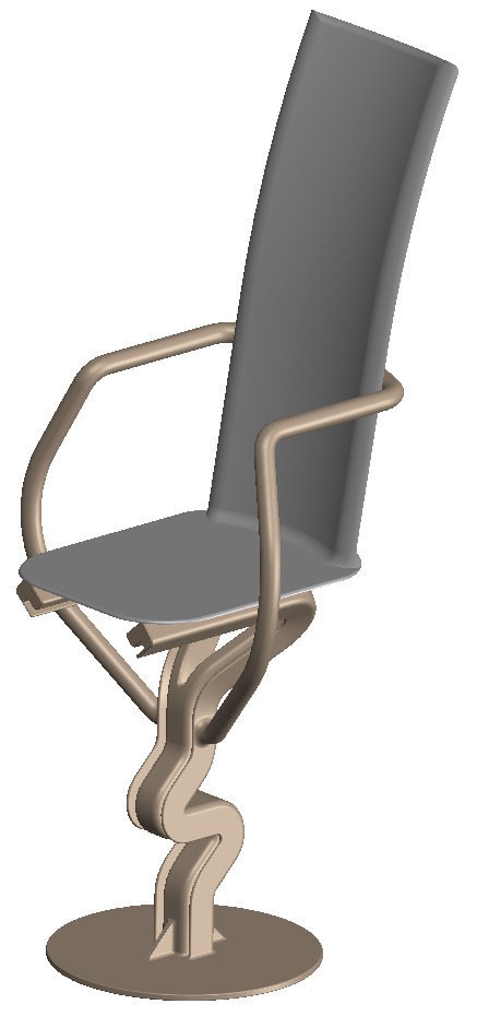 modern chair 2 - armg 3D print model_1