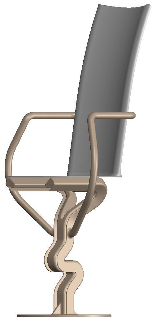 modern chair 2 - armg 3D print model_3