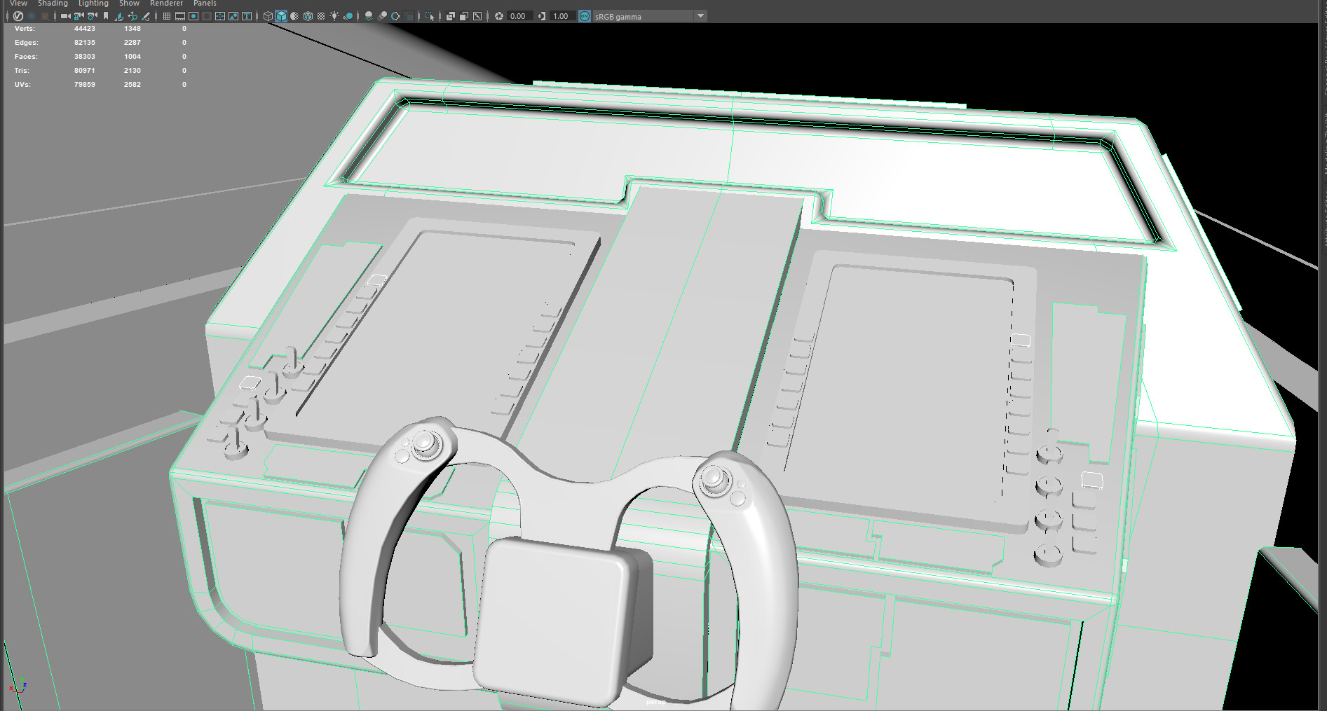 Phantom Starship Low Poly Sci-Fi Spaceship Low-poly 3D model_9