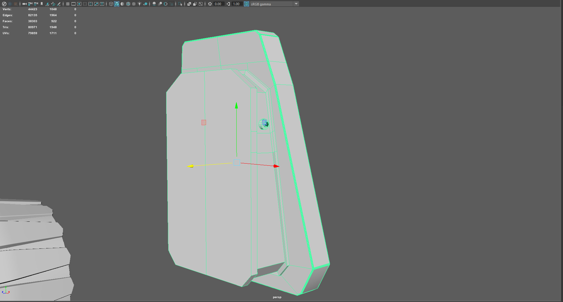 Phantom Starship Low Poly Sci-Fi Spaceship Low-poly 3D model_22