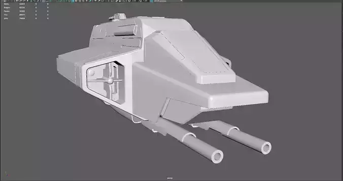 Phantom Starship Low Poly Sci-Fi Spaceship Low-poly 3D model Phantom Starship Low Poly Sci-Fi Spaceship Low-poly 3D model