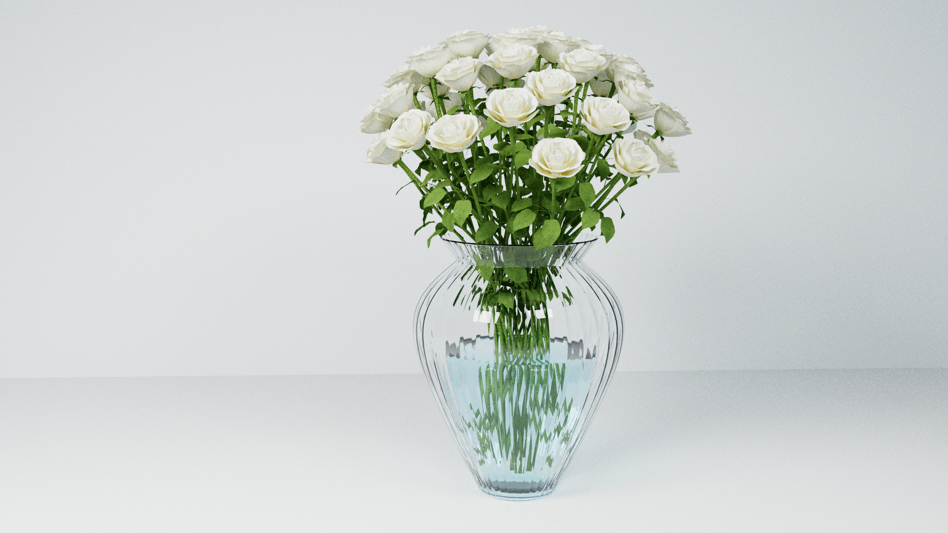 Set of flower bouquets 3D model_3