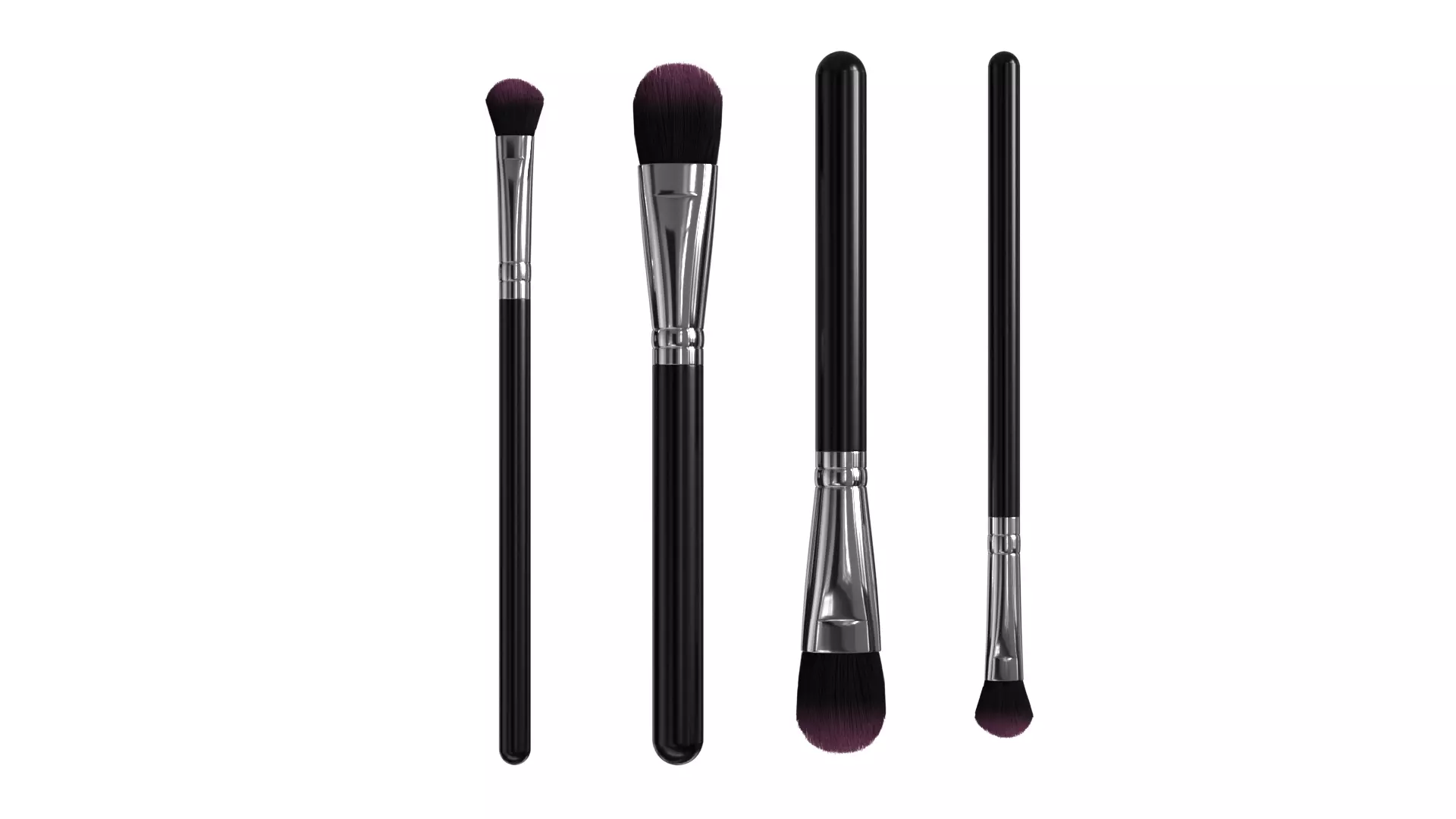 Make Up Brush PBR 25 3D model_0