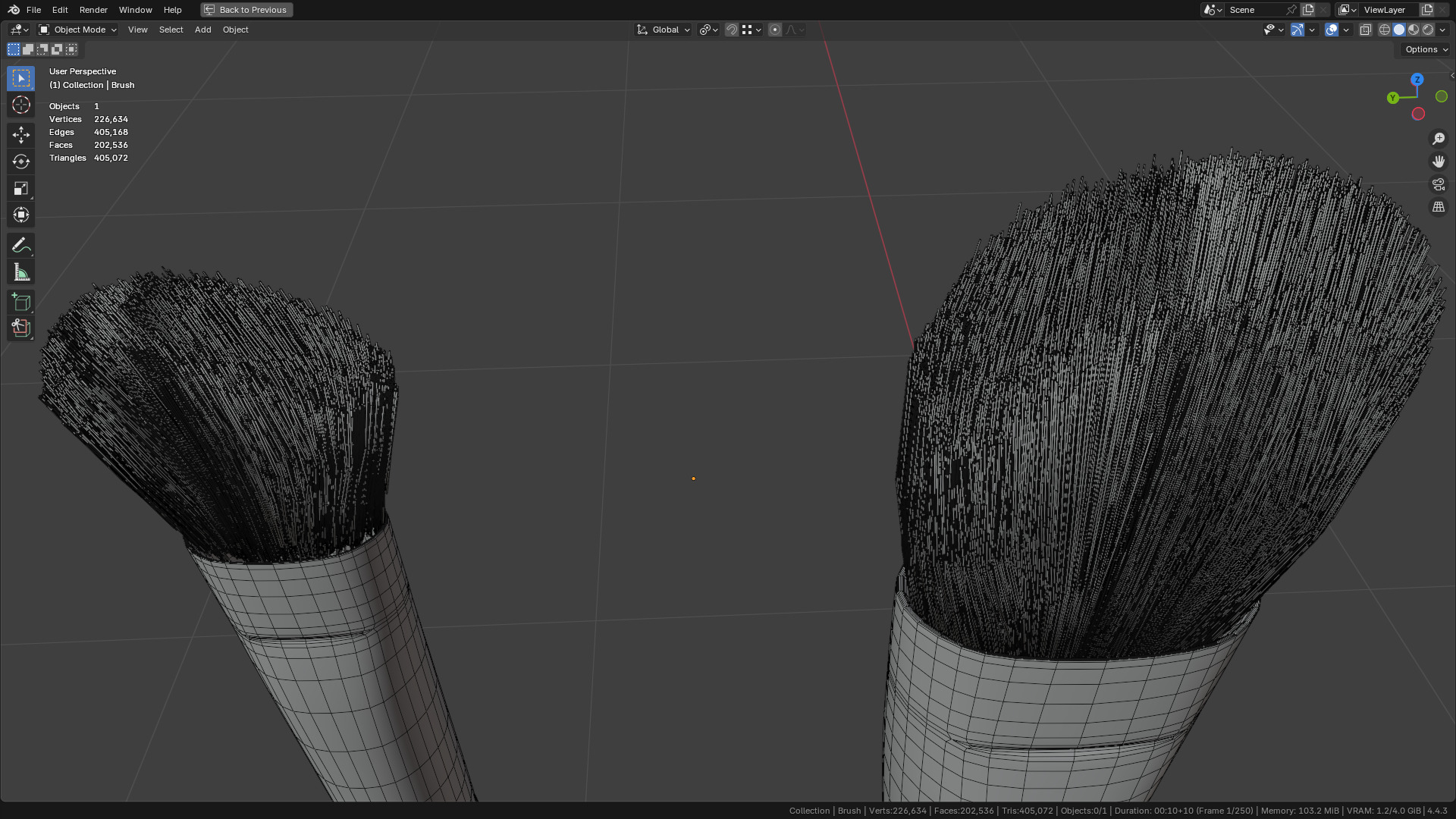 Make Up Brush PBR 25 3D model_53