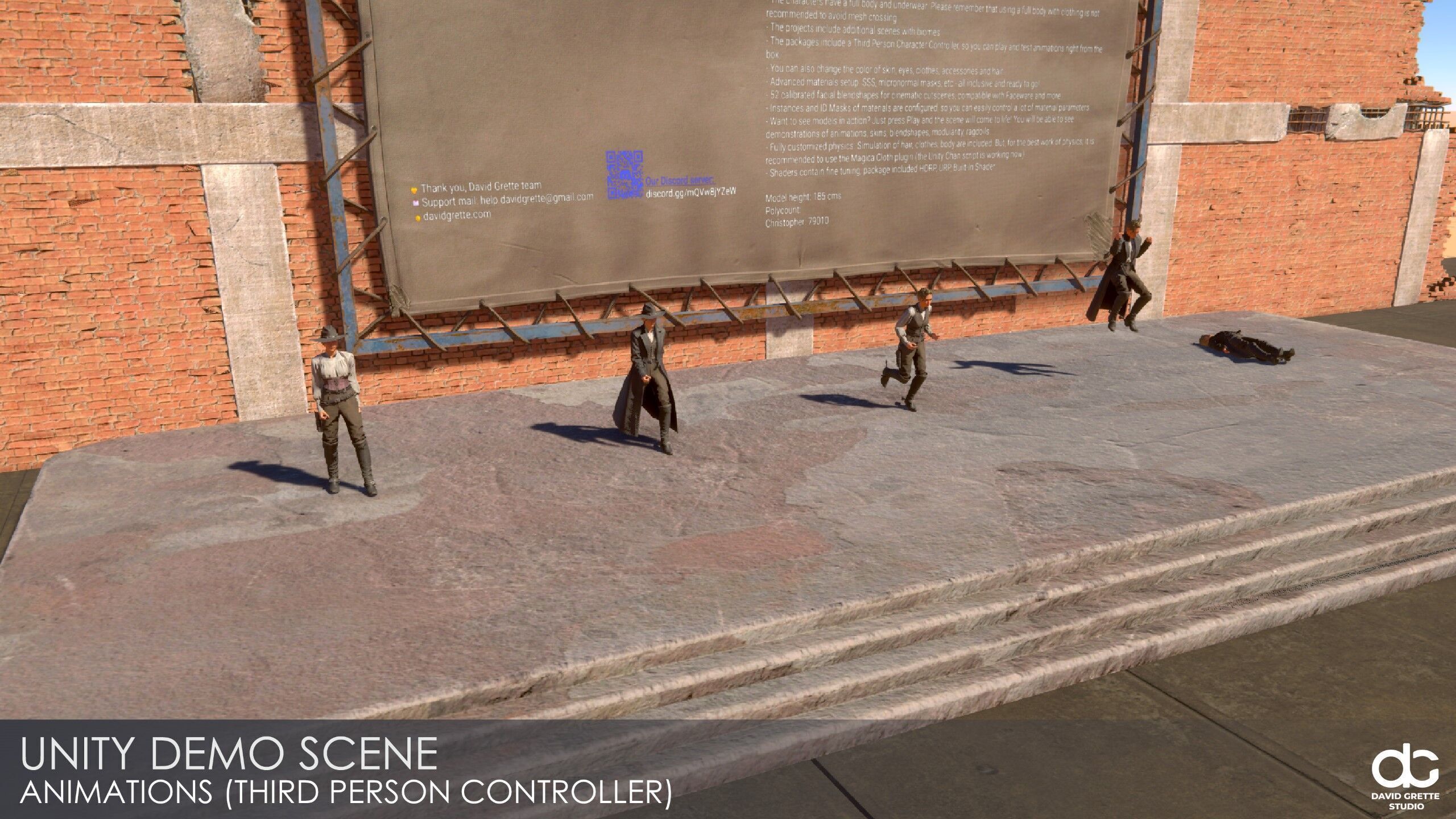 Western Character Bella - Survival Shooter Cowboy Cowgirl Woman Low-poly 3D model_28