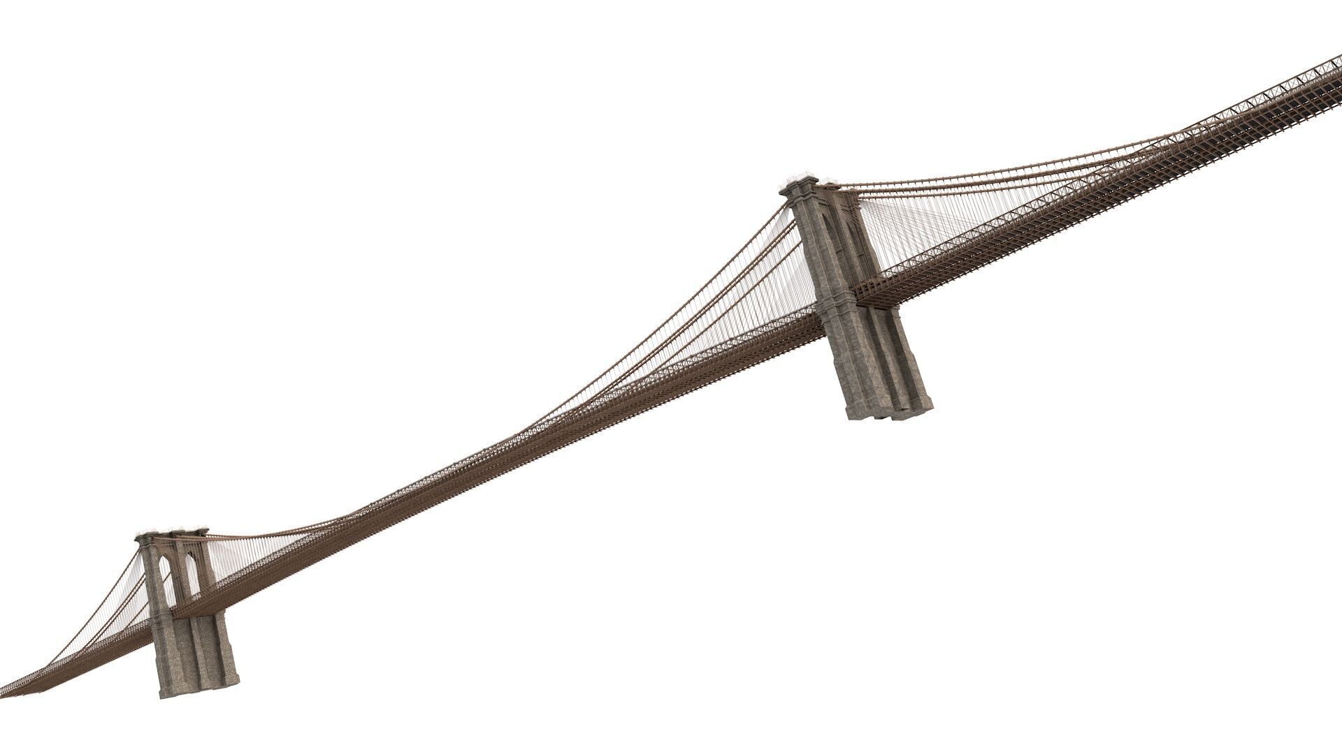 Brooklyn Bridge 3D model_4