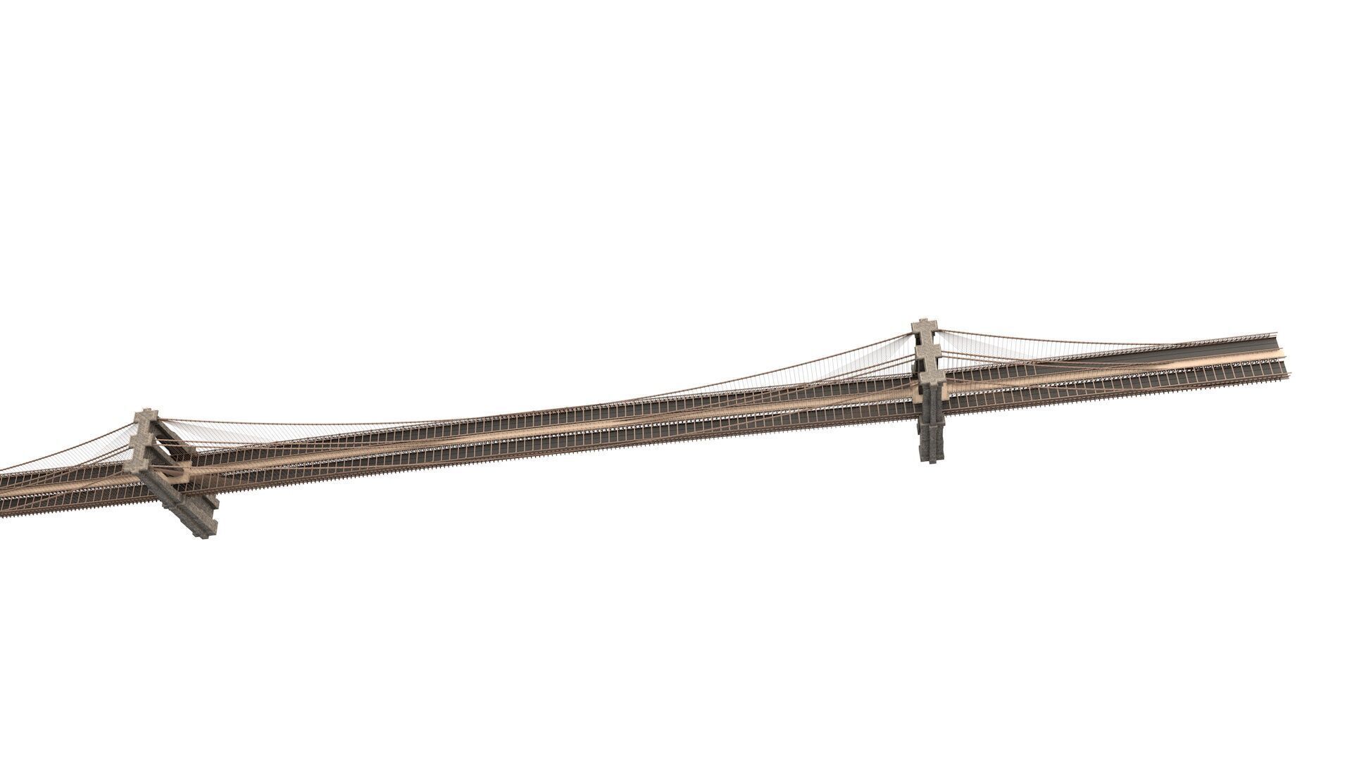 Brooklyn Bridge 3D model_5