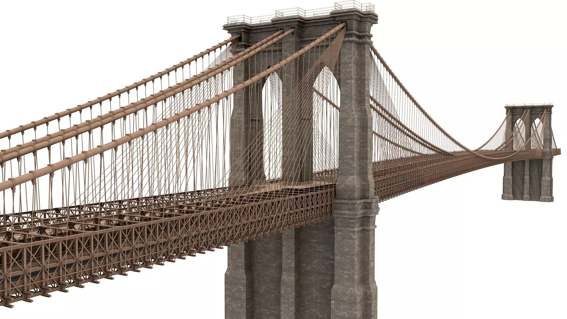 Brooklyn Bridge 3D model_0