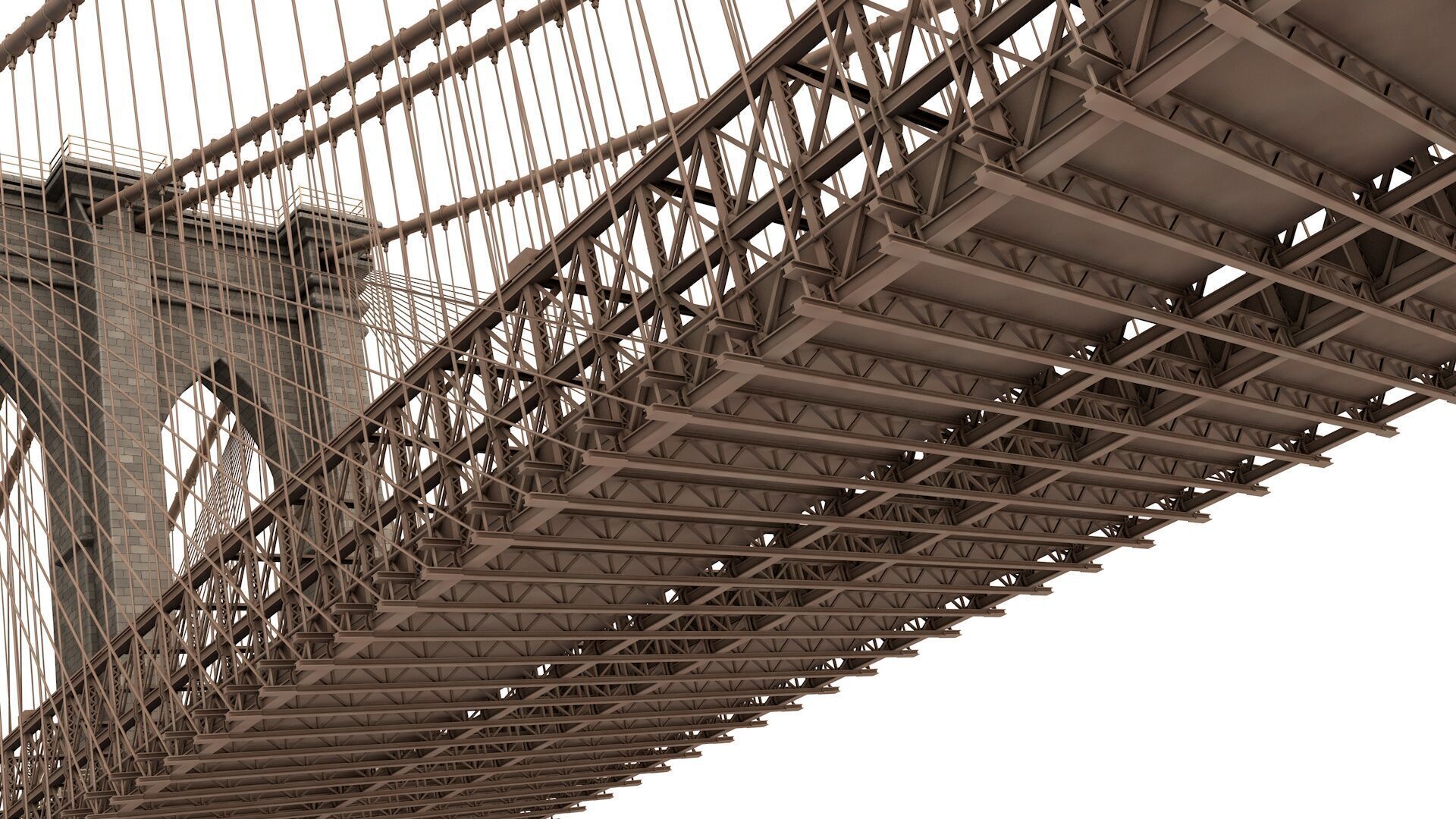 Brooklyn Bridge 3D model_2