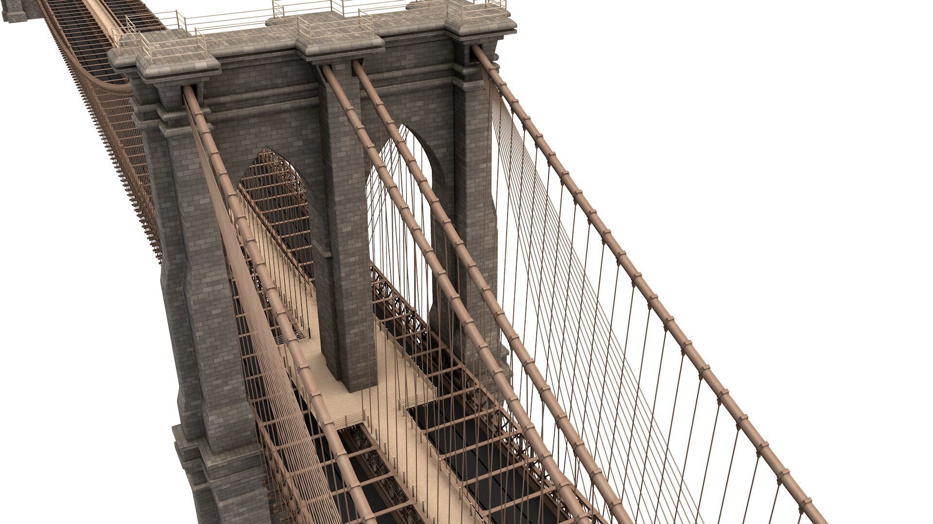 Brooklyn Bridge 3D model_1