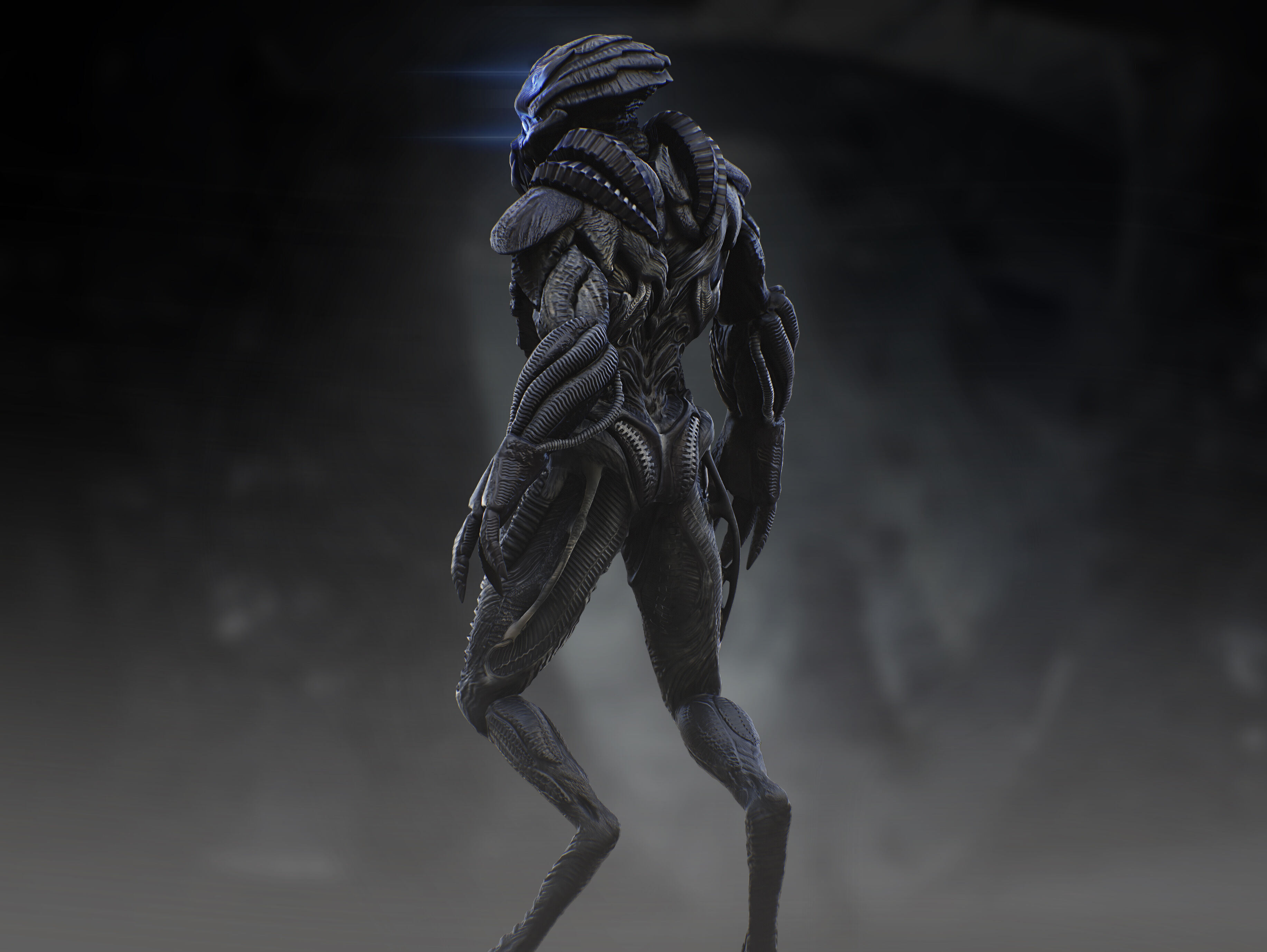 Alien Skyline Low-poly 3D model_6