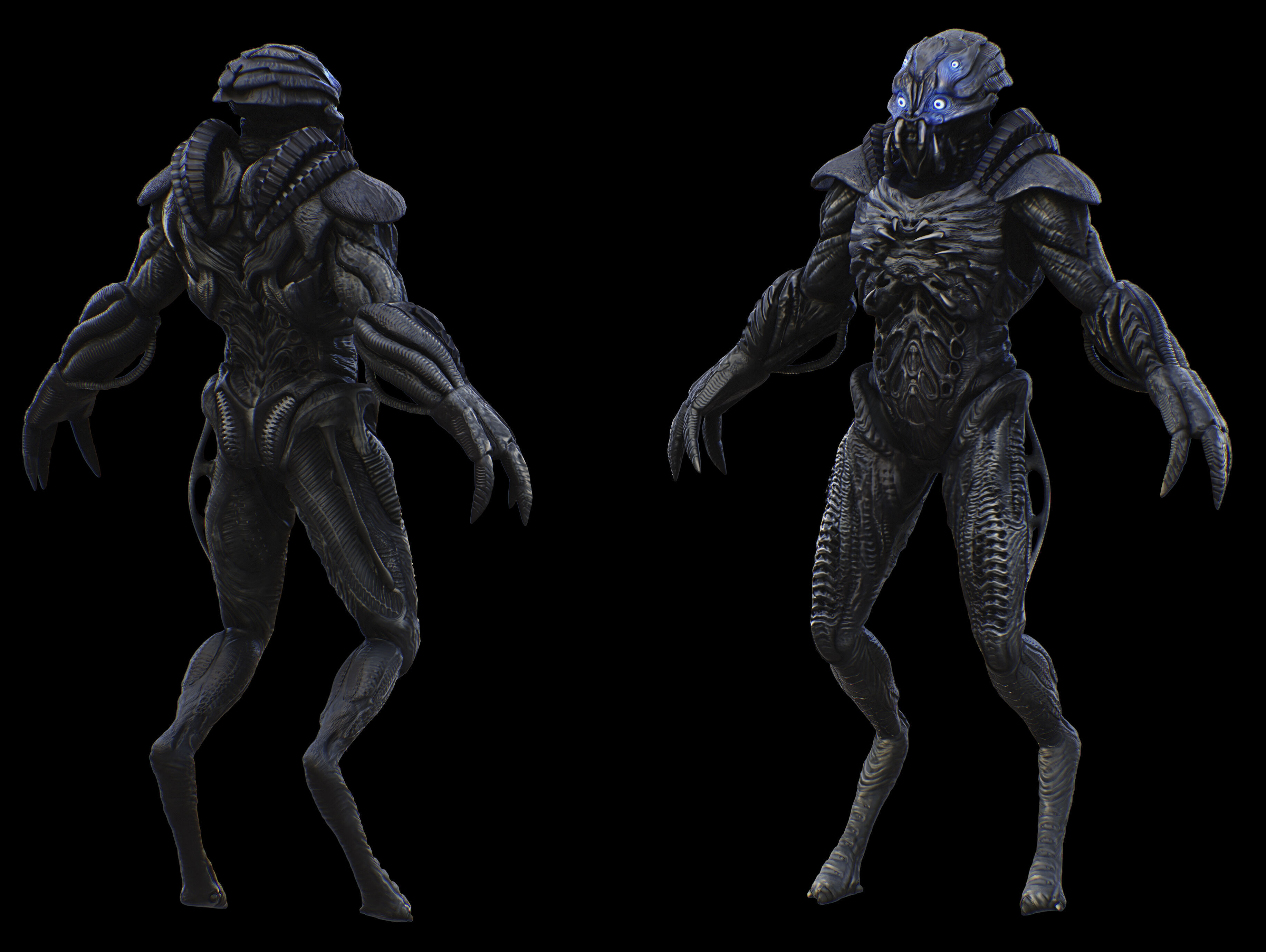 Alien Skyline Low-poly 3D model_10