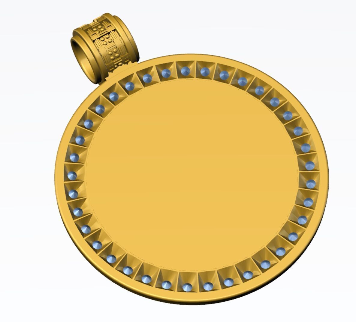 CHRISTOFPHER pendant  STL OBJ model for 3D printing and CNC 3D print model_11