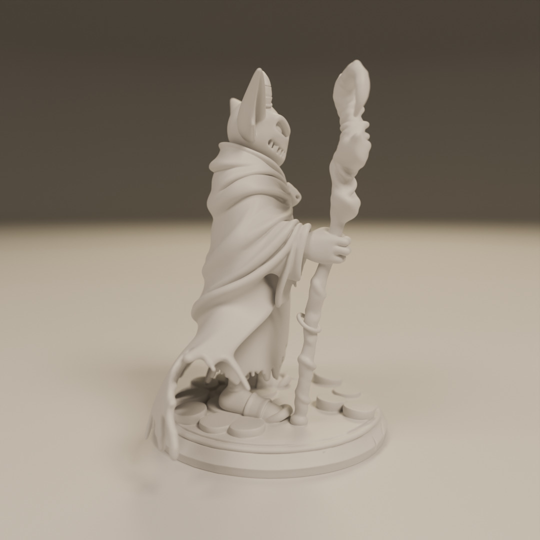 Arcane Shadow Sorcerer 3D print model_1