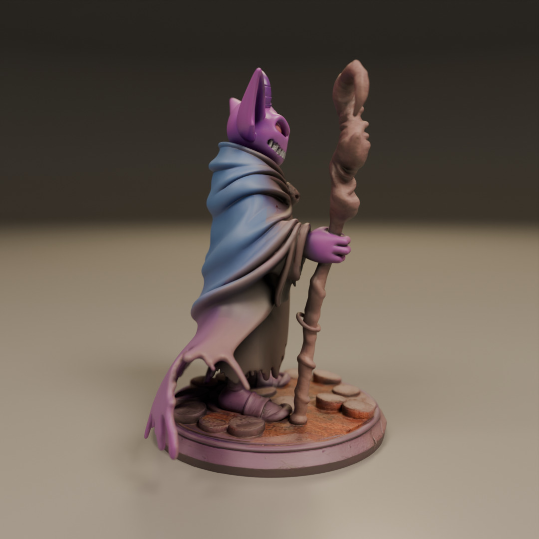 Arcane Shadow Sorcerer 3D print model_9