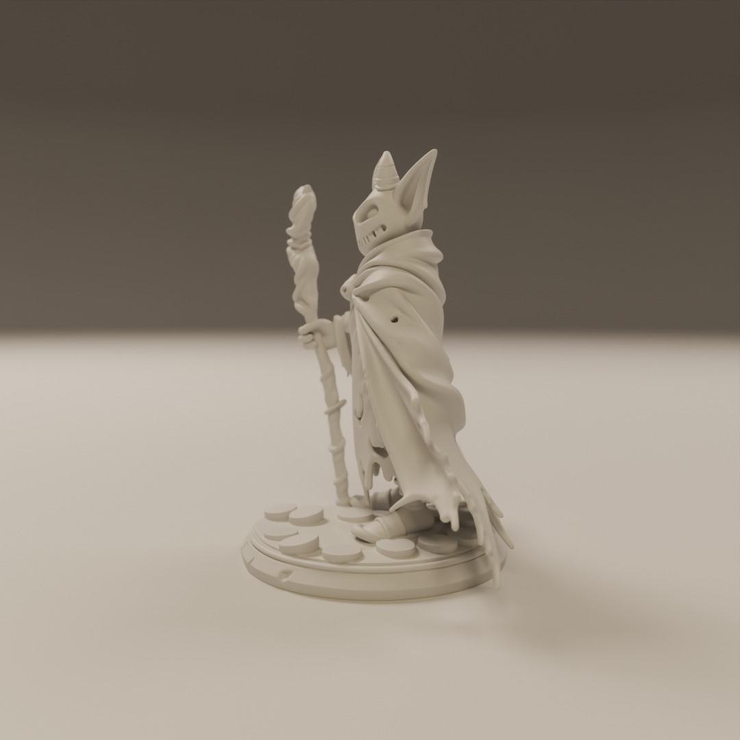 Arcane Shadow Sorcerer 3D print model_2