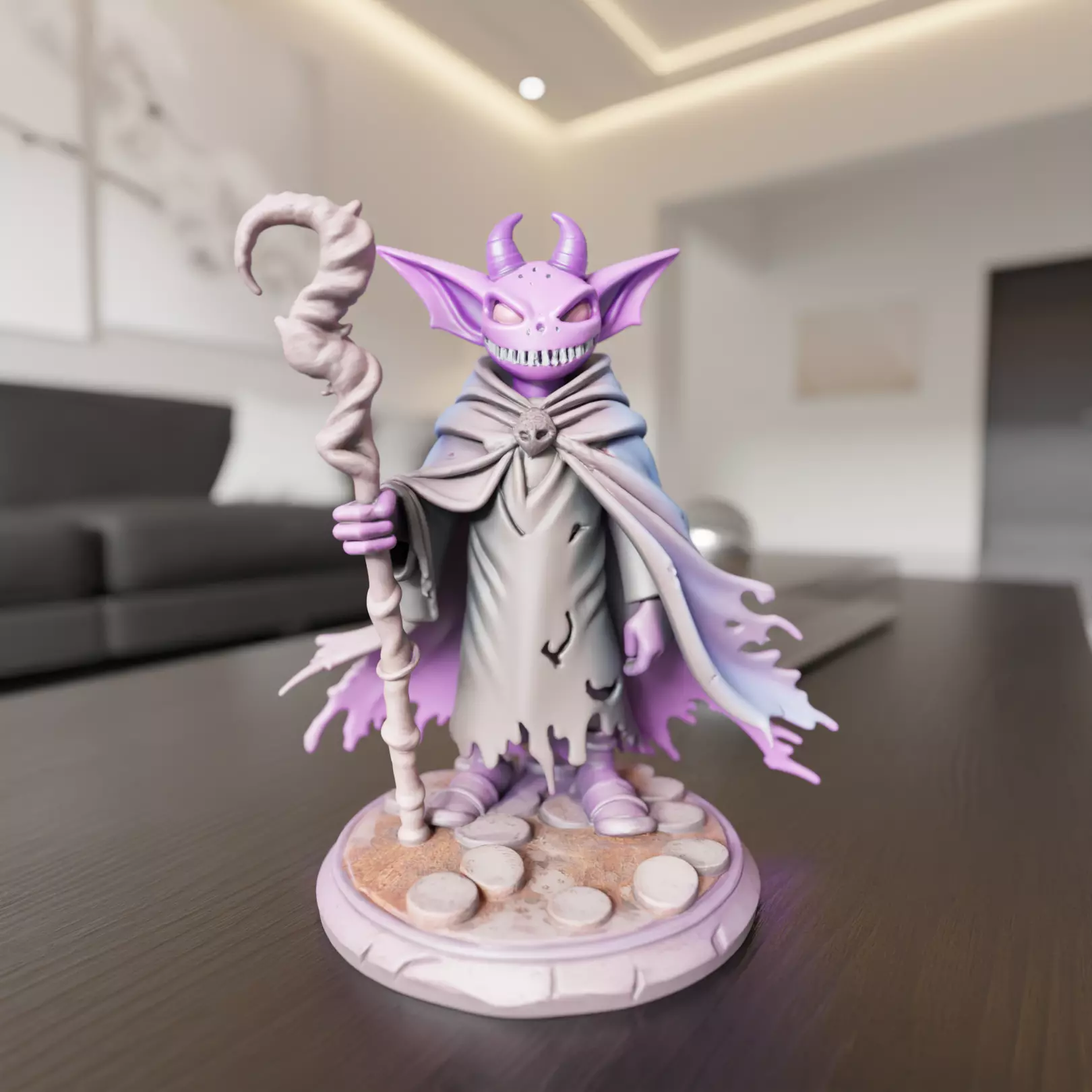 Arcane Shadow Sorcerer 3D print model_0