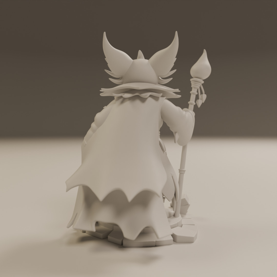 Pyrrux the Mischief Mage 3D print model_3