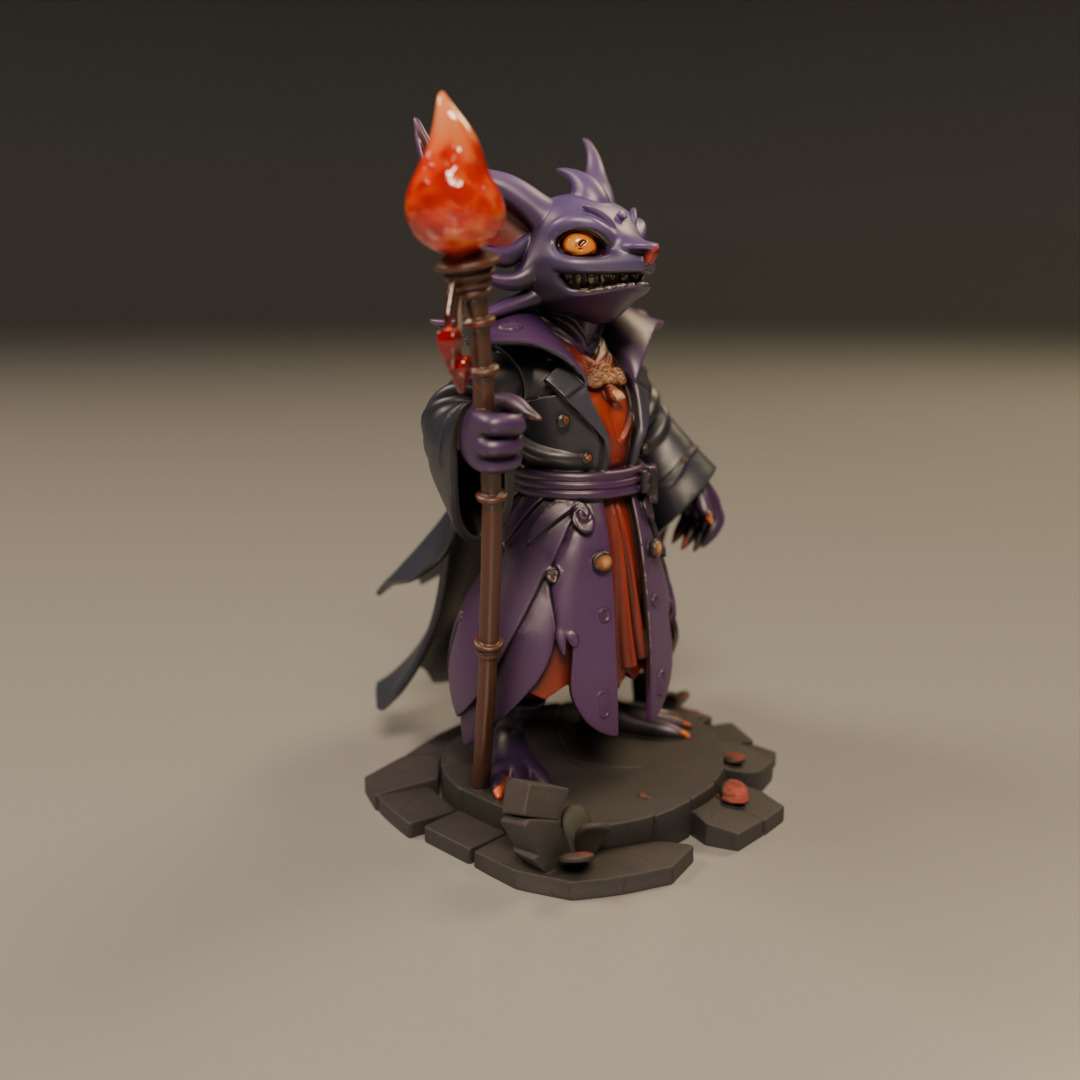 Pyrrux the Mischief Mage 3D print model_12