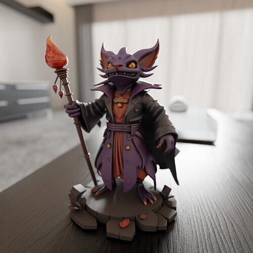 Pyrrux the Mischief Mage 3D print model