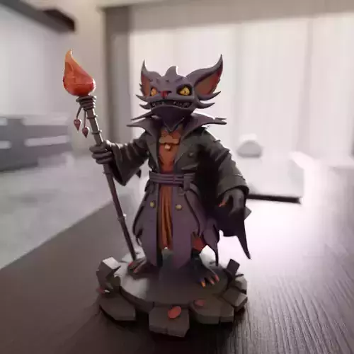 Pyrrux the Mischief Mage 3D print model