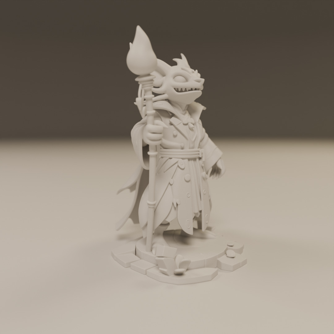Pyrrux the Mischief Mage 3D print model_4