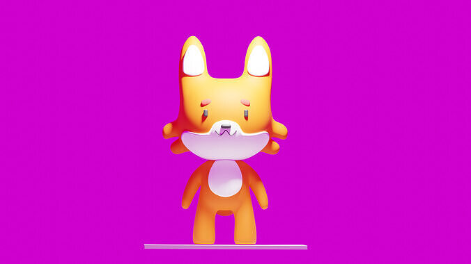 Cat Mania Low-poly 3D model