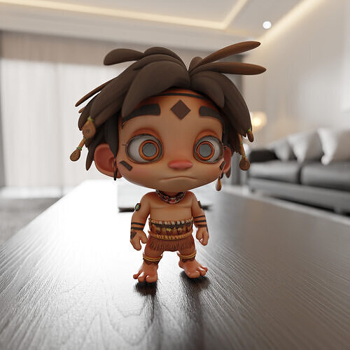 tribal fantasy RPG 3D print model