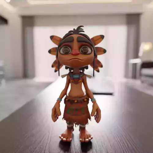 tribal fantasy RPG 3D print model