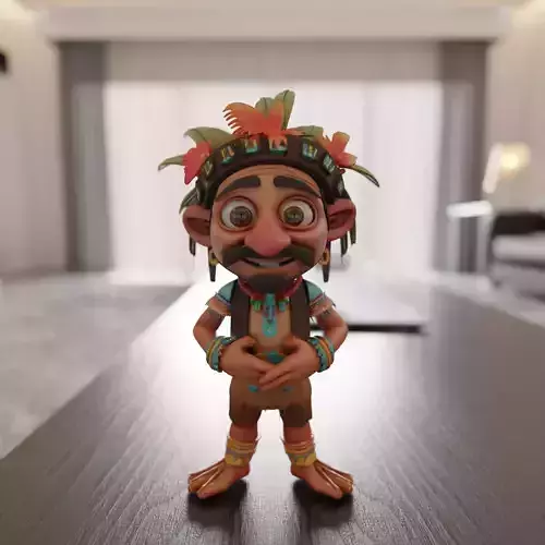 tribal fantasy RPG 3D print model