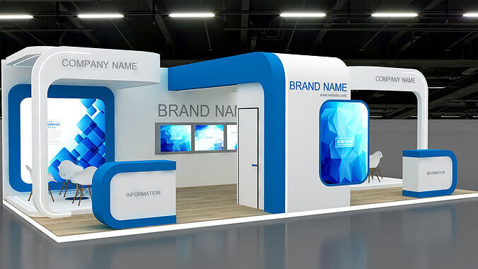 3d booth 3D model