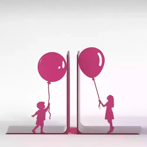 Balloon Kids Bookends 3D print model