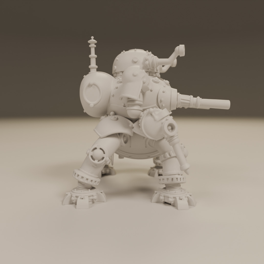 tank steampunk 3D print model_1
