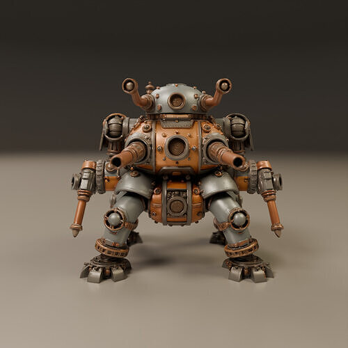 tank steampunk 3D print model