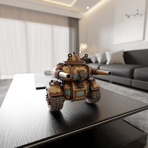 tank steampunk 3D print model