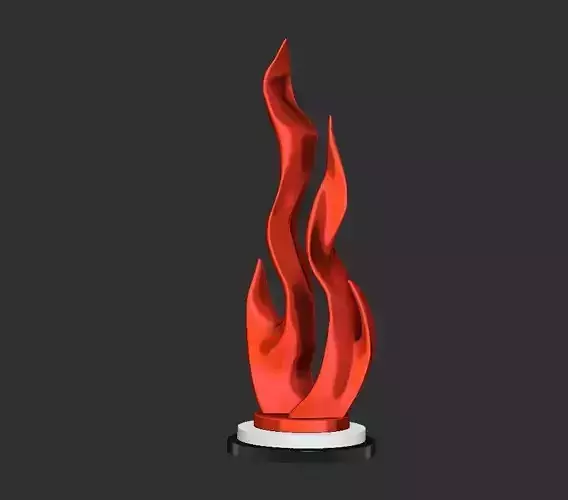 Fire modern sculpture