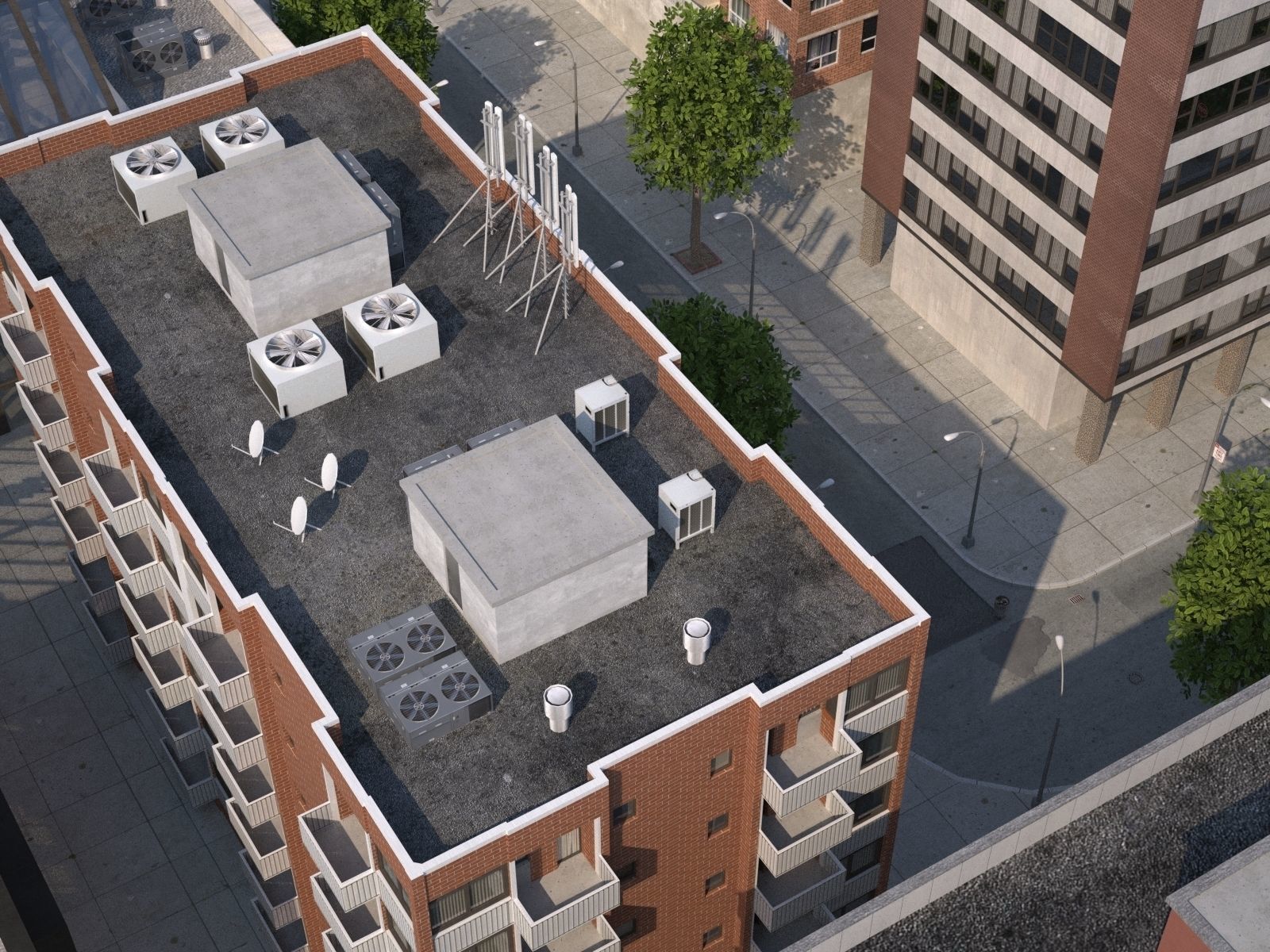 City medium size Low-poly 3D model_25