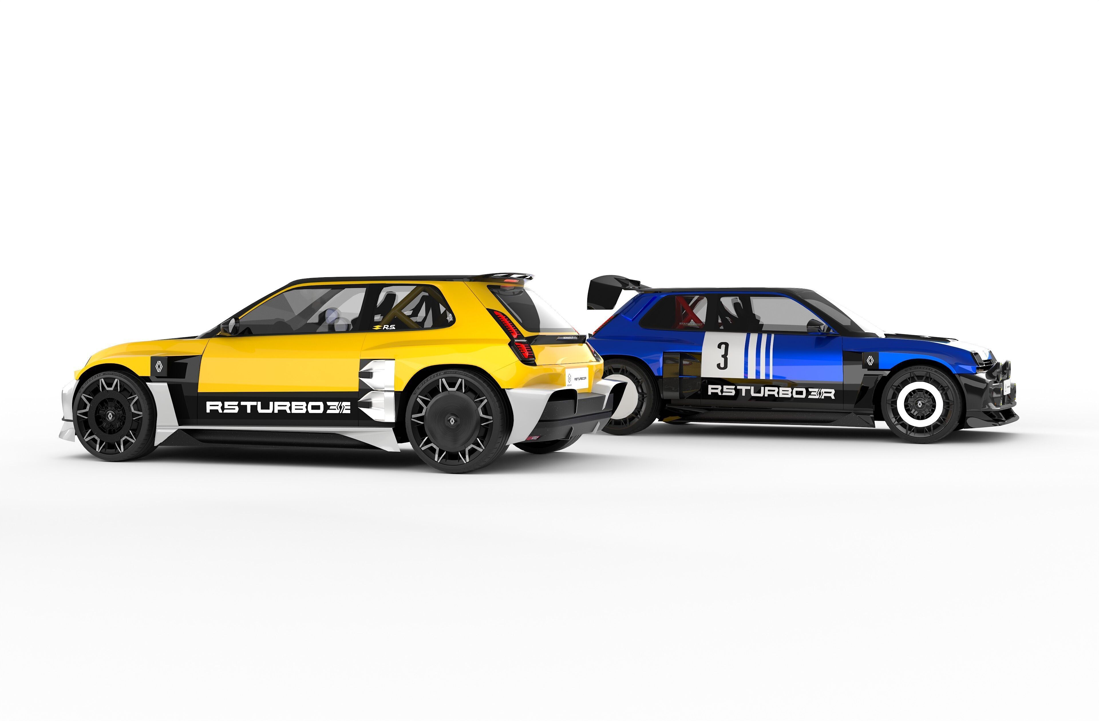 PACK Renault 5 Turbo 3E - Rally Kit 3D model_2