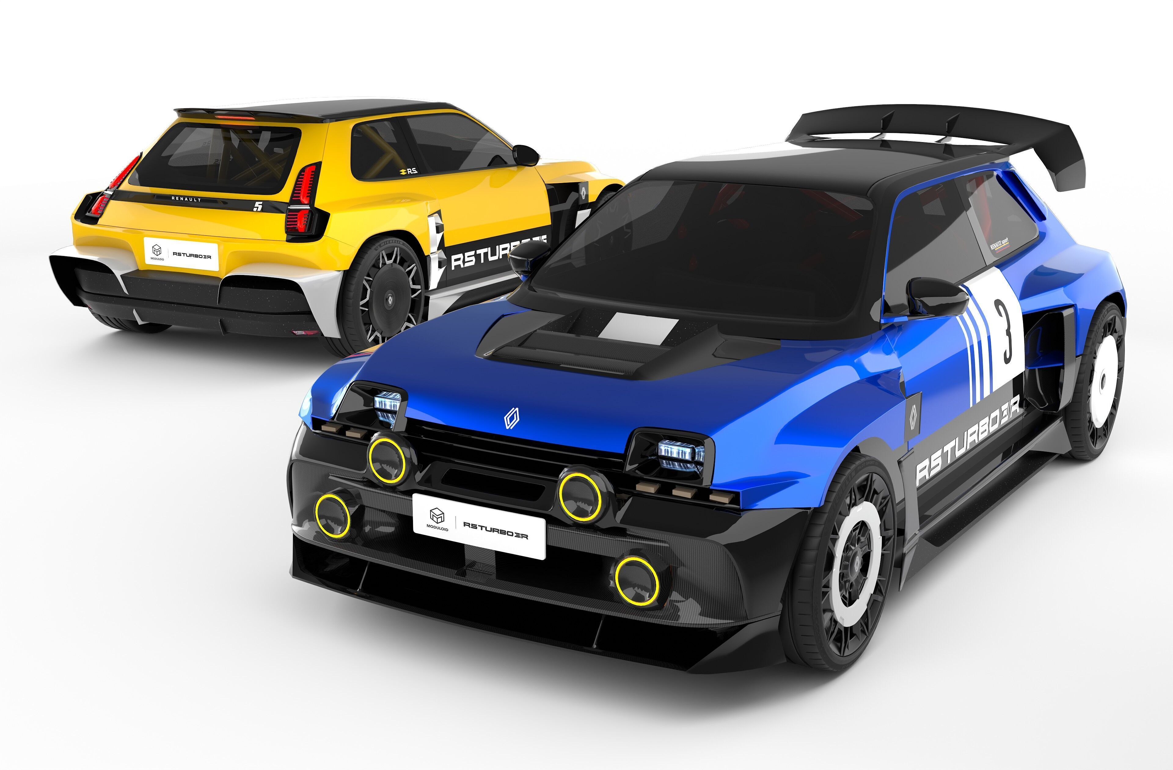 PACK Renault 5 Turbo 3E - Rally Kit 3D model_1