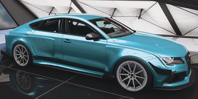 Audi RS7 Sportback 2013 Widebody Kit 3D print model