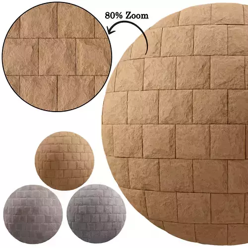 Brick Rockface 05 - Seamless