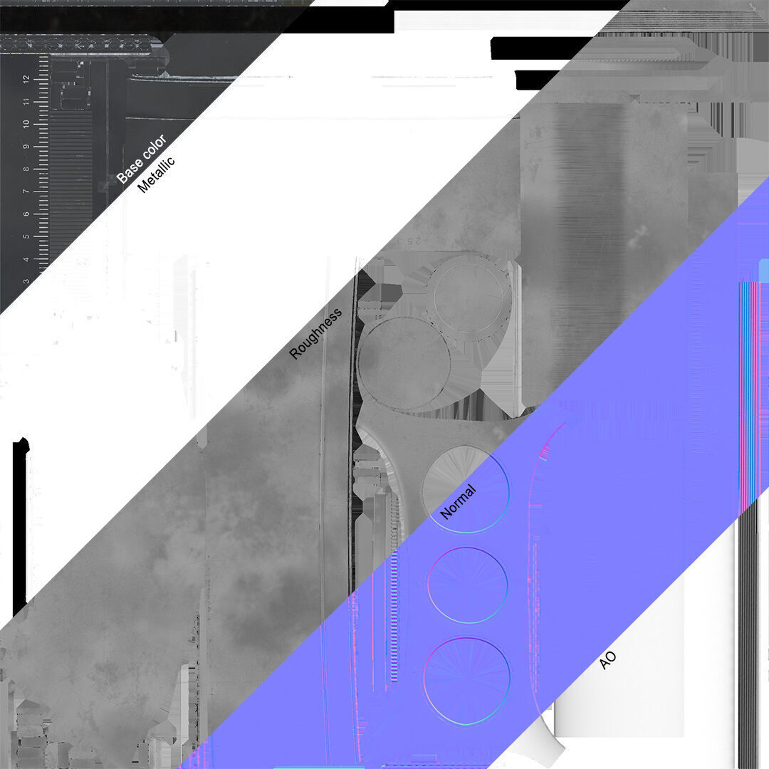 Generic sniper scope  Low-poly 3D model_23