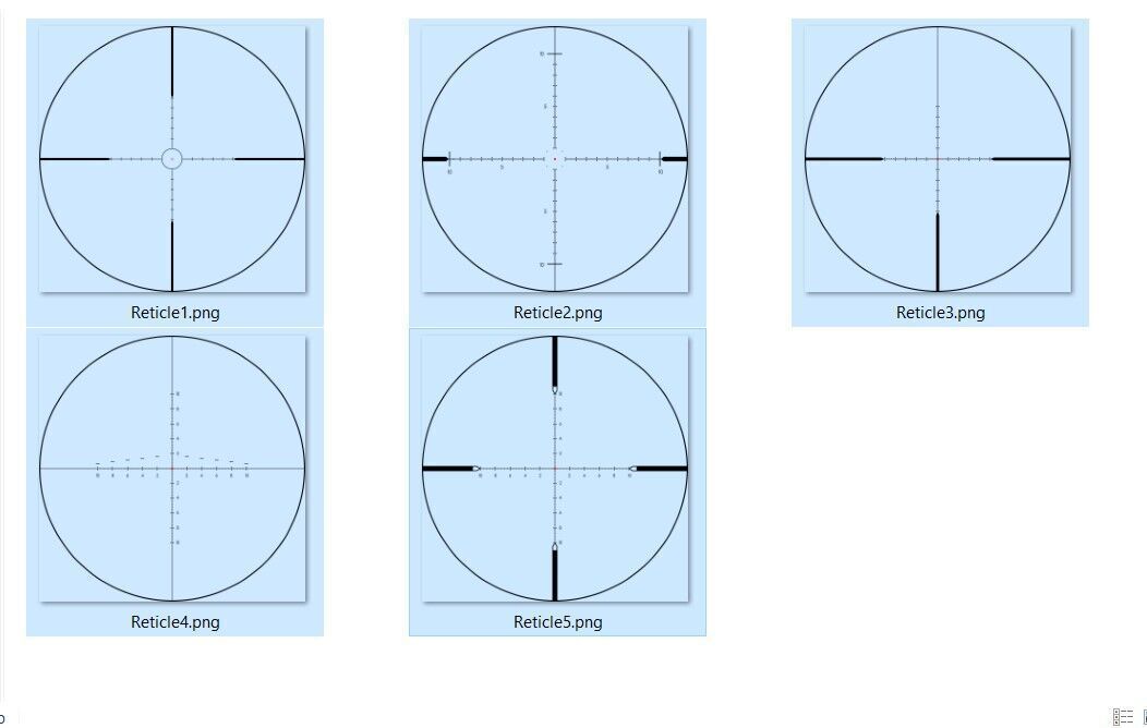 Generic sniper scope  Low-poly 3D model_25